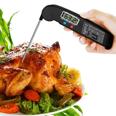 Digital Cooking Meat Thermometer Instant Read Food Steak Oven Smoker BBQ Grill Meat Thermometer Barbecue Accessories For Oven Grill BBQ Smoker Rotisserie Kitchen - Zambeel