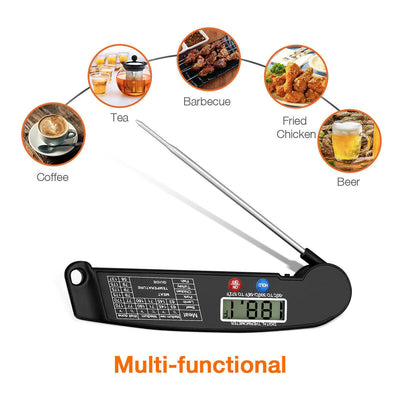 Digital Cooking Meat Thermometer Instant Read Food Steak Oven Smoker BBQ Grill Meat Thermometer Barbecue Accessories For Oven Grill BBQ Smoker Rotisserie Kitchen - Zambeel