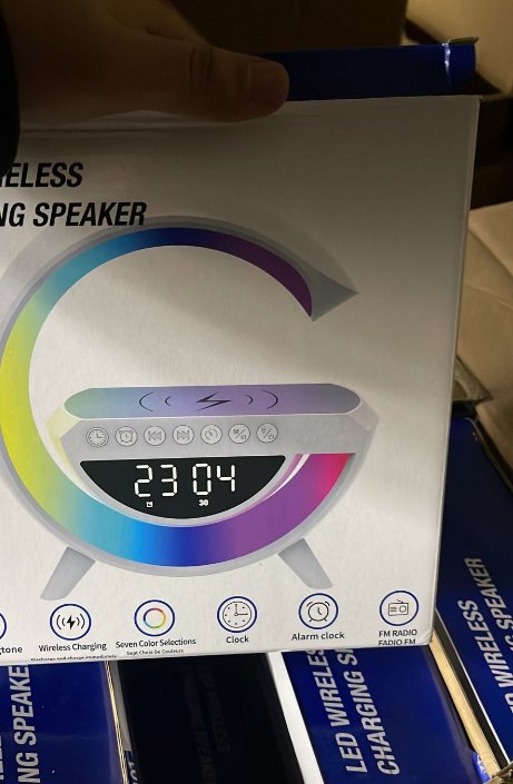 Digital Led Wireless Charger Speaker - Zambeel