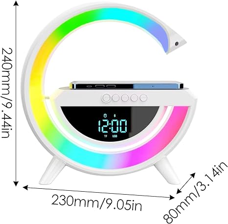 Digital Led Wireless Charger Speaker - Zambeel