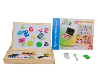 Digital Shape Drawing Wooden Board For Kids - Zambeel