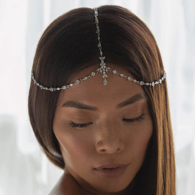 Dignified Rhinestone Hair Chain European And American Fashion All - match Multi - layer - Zambeel