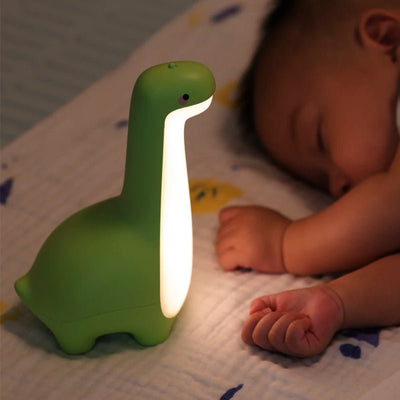 Dinosaur Night Light Cute Children's Night Light Eye Protection Bedside Timing Lamp USB Charging Room Decoration Children's Gift - Zambeel