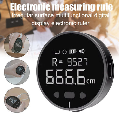 Distance Measuring Instrument Electronic Measuring Ruler Tape Measure High Definition Digital LCD High Precision Electronic Measuring Ruler Tool - Zambeel