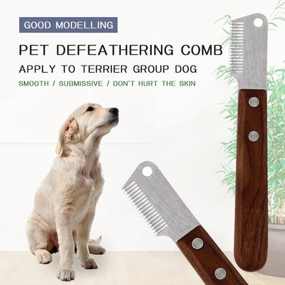 Dog Hair Removal Knife Pet Grooming Tool Shaving Comb Dog Accessories - Zambeel