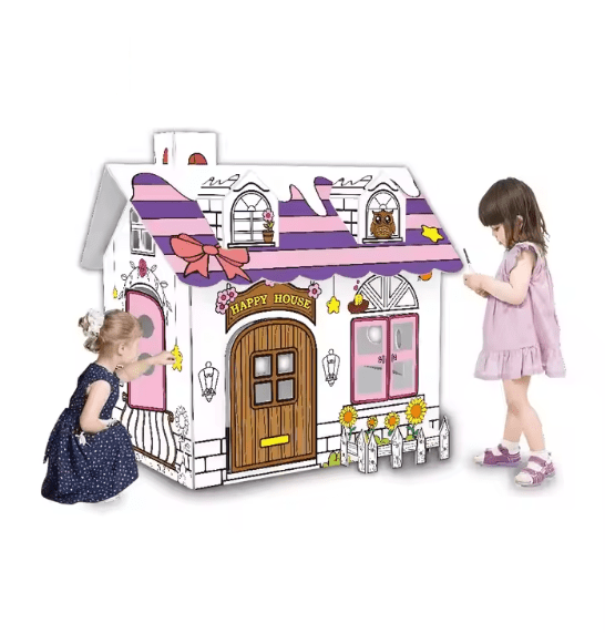 Doodle Cardboard Play House - Zambeel