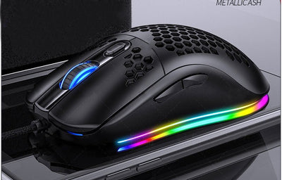 E - Sports Mechanical Wired Gaming Mouse With Rgb Glow - Zambeel