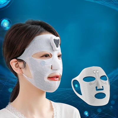 Electric Facial Massage Mask Face Massager Skin Tightening Moisturizes Anti - wrinkle Reduces Wrinkles Beauty Device Skincare - Zambeel