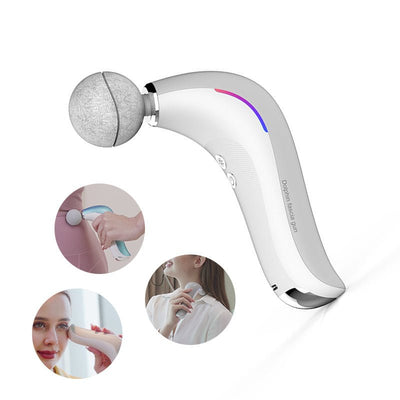 Electric Massage Gun Muscle Pistol Body Shoulder Neck Massager Mini Lcd Fascia Gun Deep Tissue Portable Face Fitness Gun Therapy - Zambeel