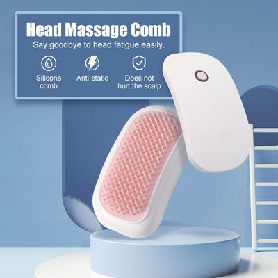 Electric Scalp Massager Scalp Massage Machine Head Massager Scraper Head Scratcher Mini Hair Massage Scalp Scrub Brush - Zambeel