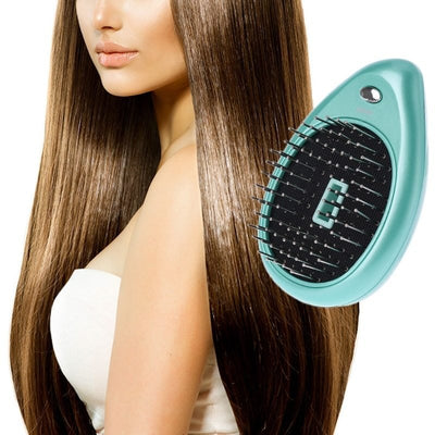 Electric Sound Wave Vibration Magnetic Massage Comb Portable Negative Ion Hair Comb - Zambeel