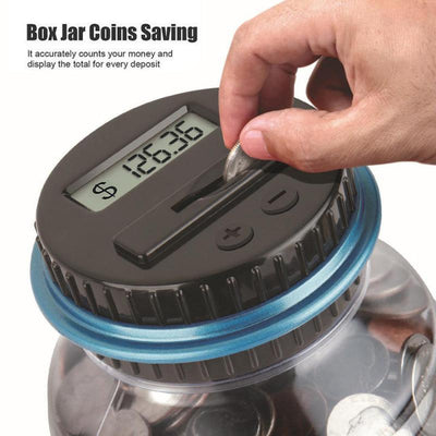 Electronic Digital Counting Coin Money Saving Box - Zambeel