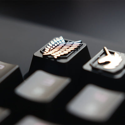 Embossed Zinc - Aluminum Alloy Metal Keycap Mechanical Keyboard Height - Zambeel