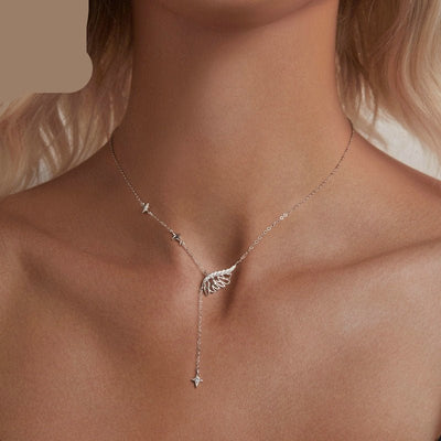 Entry Lux Elegant Temperamental Sterling Silver Clavicle Chain - Zambeel