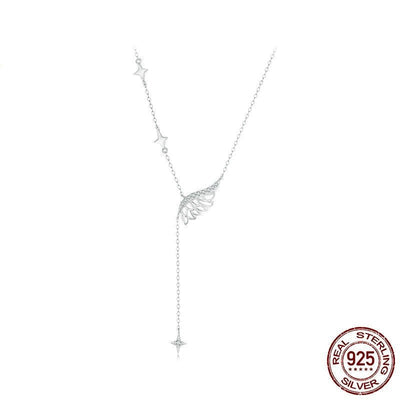 Entry Lux Elegant Temperamental Sterling Silver Clavicle Chain - Zambeel