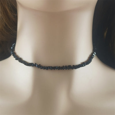 European And American Hand - woven Beads Black Love Crystal Necklace Female Korean Style - Zambeel