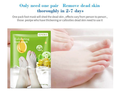 Exfoliating Foot Mask Foot SPA Pedicure Socks Removing Dead Skin Whitening Heels Feet Peeling Anti Cracked Foot Skin Care - Zambeel