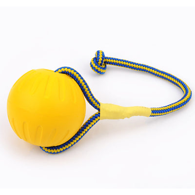 EVA Floating Pet Dog Training  Ball Puppy Bite Resistant Ball With Rope Pet Training Ball Chew Toys For Pet Supplies