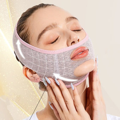 Face - lifting Artifact V - face Bandage Lifting Tightening Sagging, Face - lifting Double Chin Shaping, Beauty Face Carving Sleep Mask Sticker - Zambeel