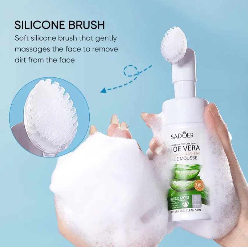 Facial Cleanser with Silicone Brush (120ml) - Zambeel