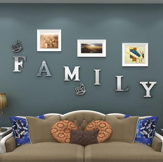 Family Sign Acrylic 3D Mirror Wall Decor - Zambeel