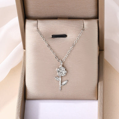 Fashion Alloy Flower Necklace For Minority Women - Zambeel