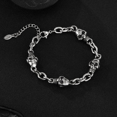 Fashion Bracelet Men's Hip Hop Trend Stainless Steel - Zambeel