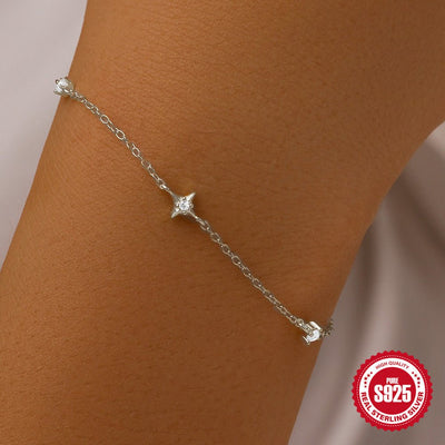 Fashion Simple Four Eight - pointed Stars Women's Bracelet - Zambeel