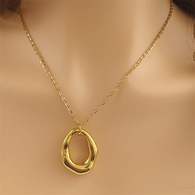 Fashion Simple Temperament Necklace Ccb Material Shaped Pendant - Zambeel