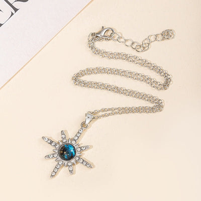 Fashion Six - pointed Star Pendant Alloy Necklace For Women - Zambeel