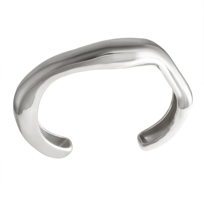 Fashion Women's Simple Glossy Curved C - Shaped Bracelet - Zambeel