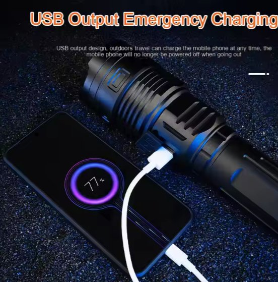 Flashlight With USB Port - Zambeel