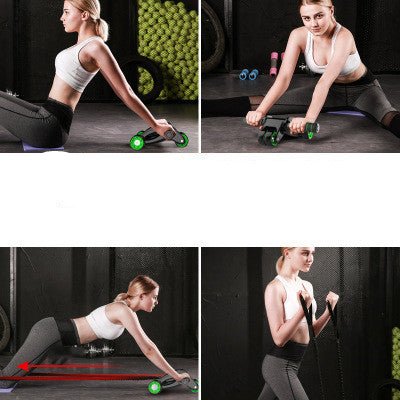 Foldable Abdominal Wheel Abdominal Muscle Wheel Roller Home Fitness Equipment - Zambeel