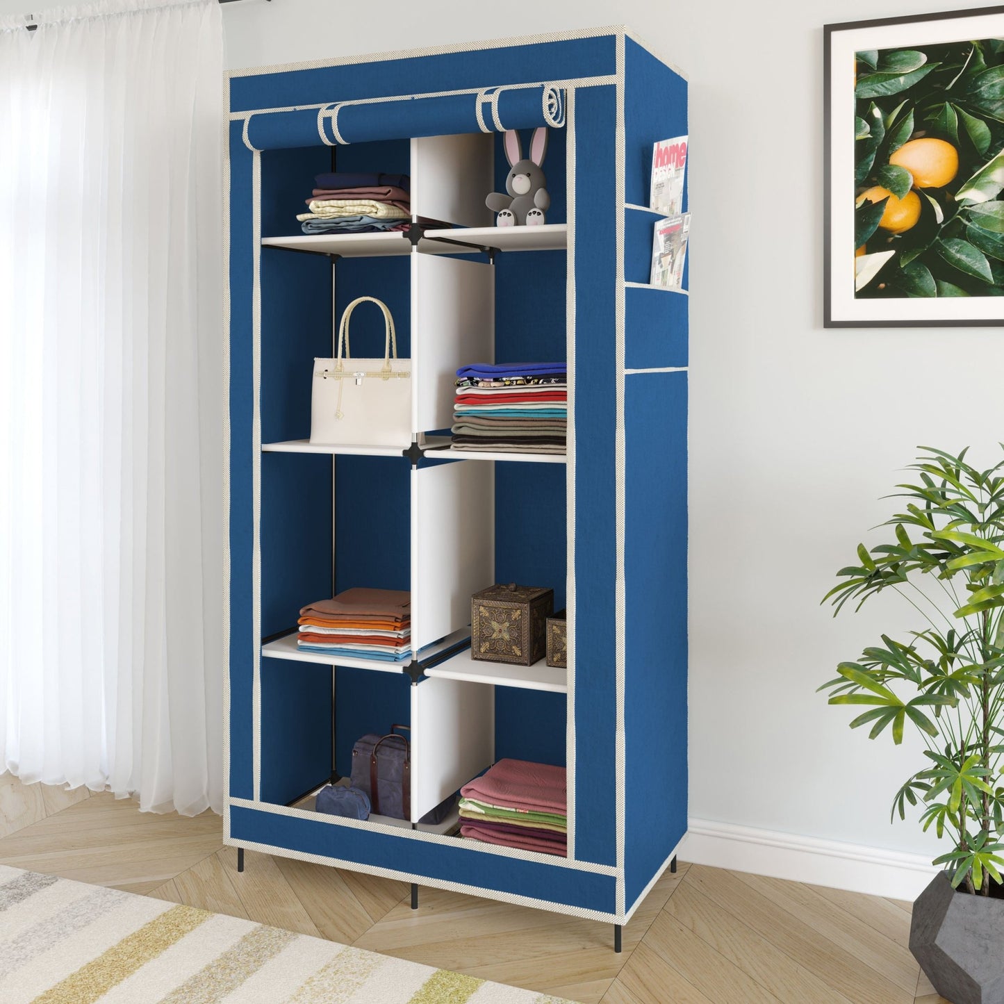 Foldable Canvas Storage Wardrobe - Zambeel