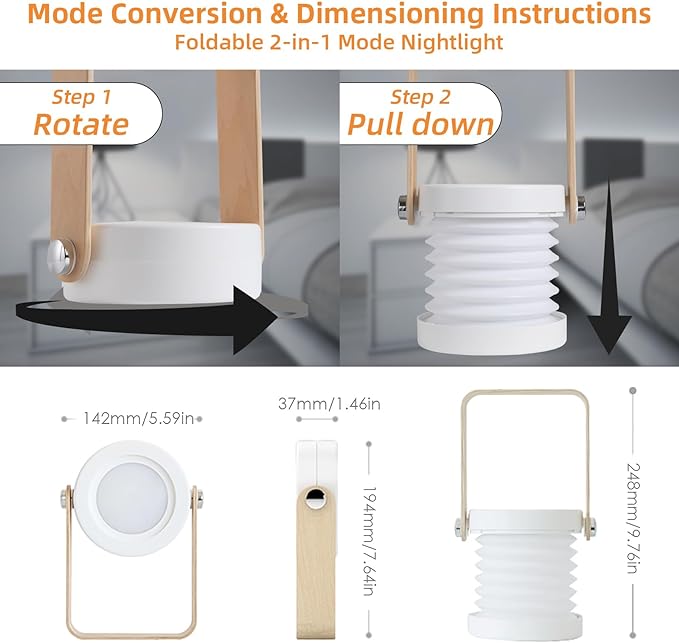 Foldable Rechargeable Touch Lamp - Zambeel