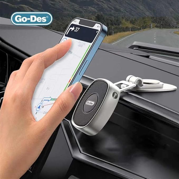 Folding Magnetic Car Phone Holder - Zambeel