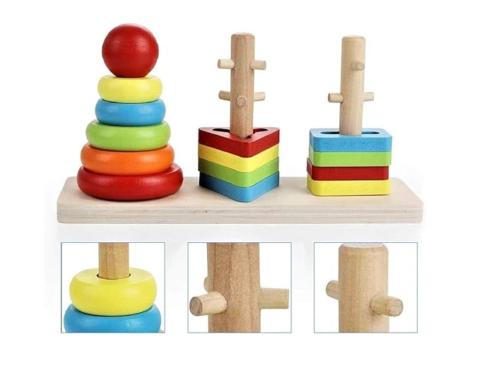 Fun Blast Wooden Shapes Toys - Zambeel