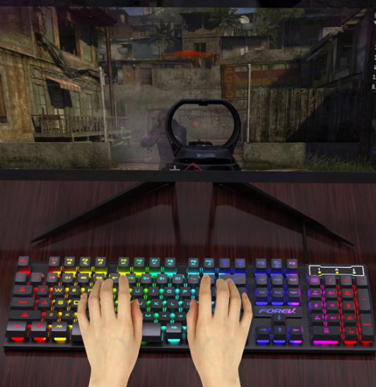 Gaming Keyboard & Wired Mouse - Zambeel