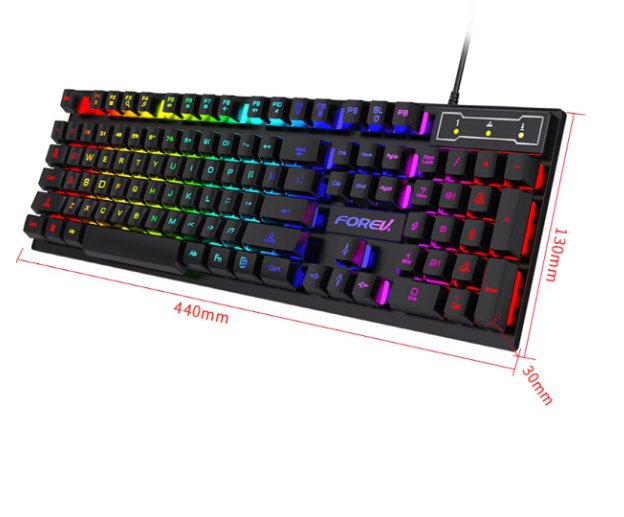 Gaming Keyboard & Wired Mouse - Zambeel