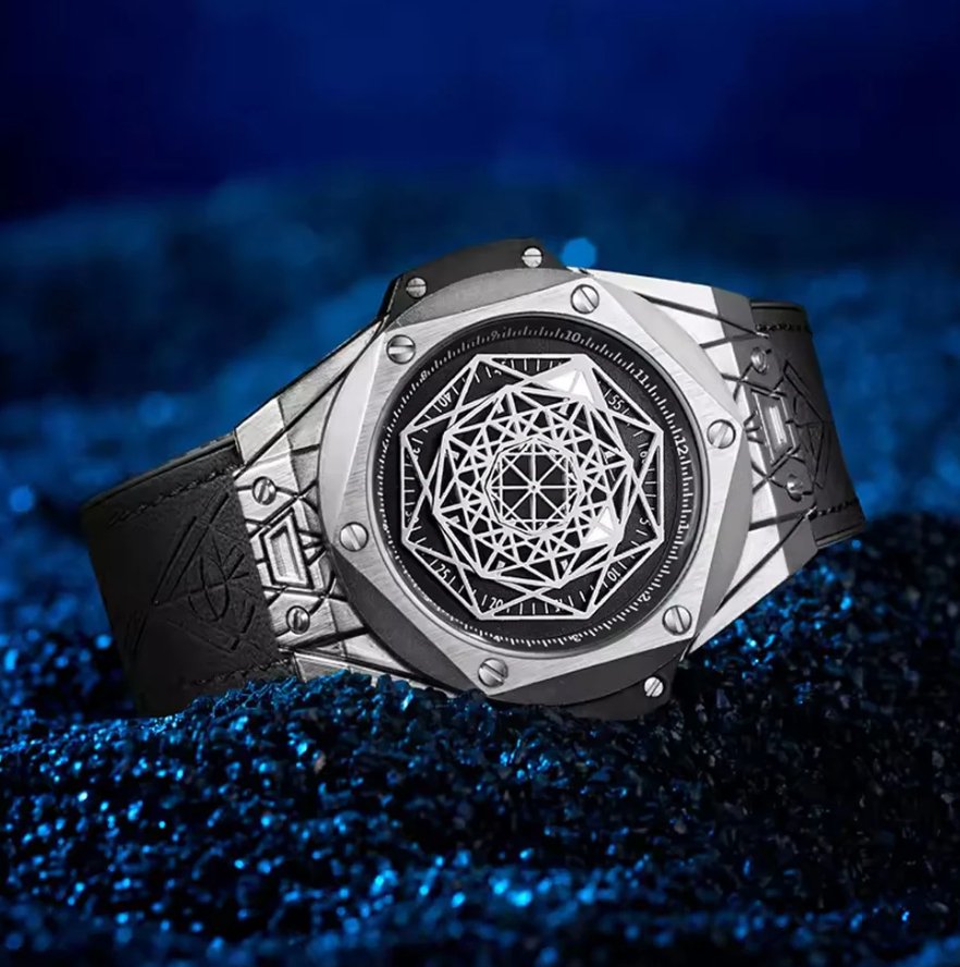 Geometric Metallic Watch - Zambeel