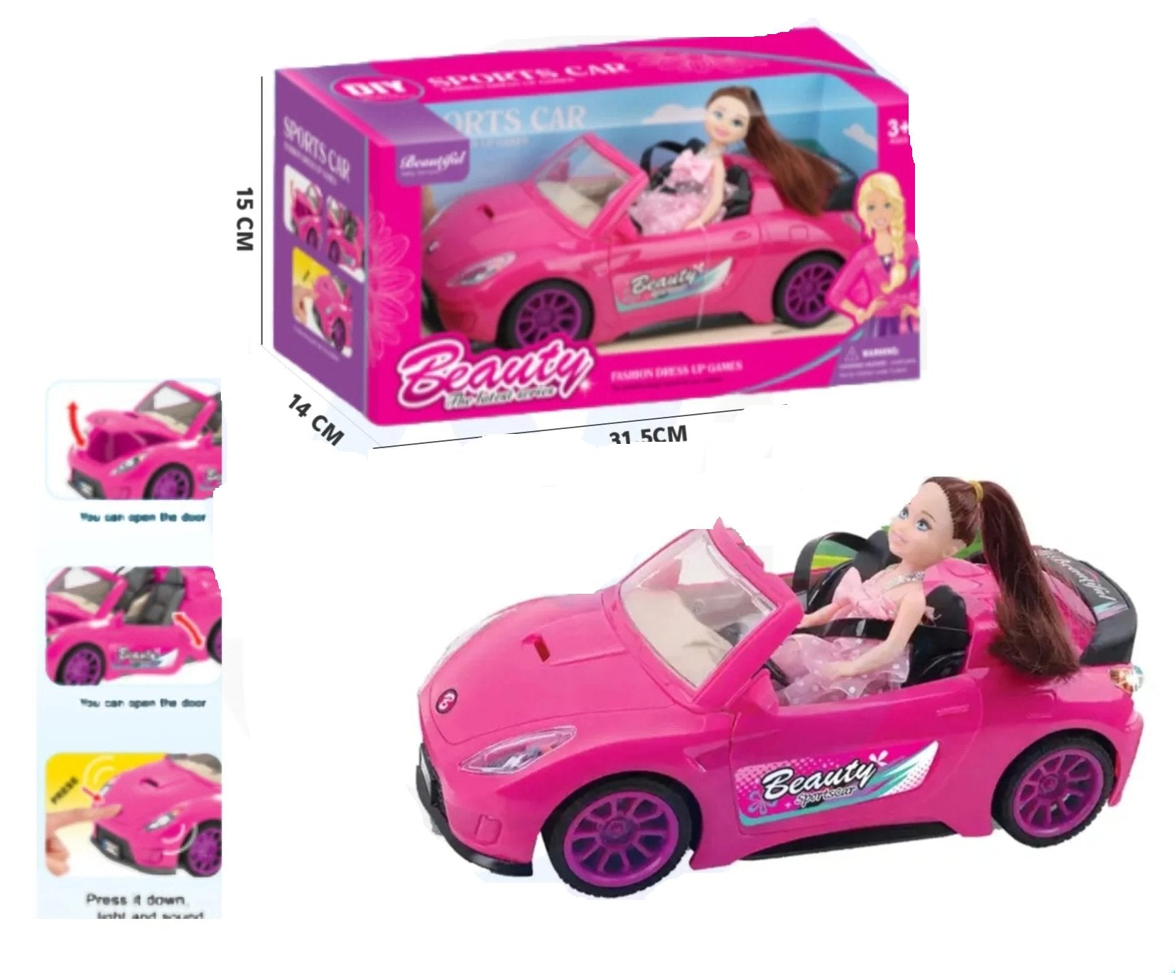 Girl Beauty Sport Car - Zambeel