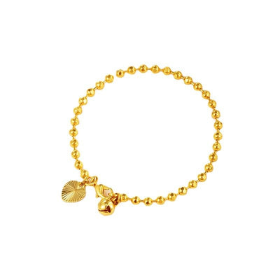 Gold Plated Ball Bracelet Ornament European And American Simple - Zambeel