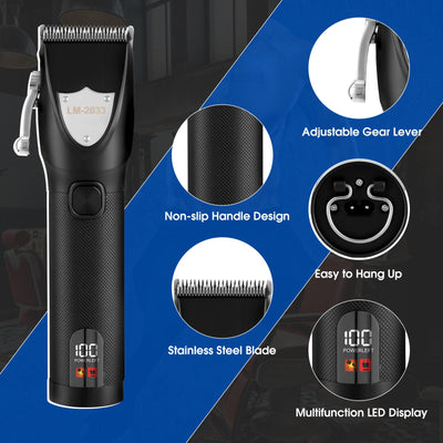 Hair Clippers For Men, Professional Cordless Ships From Amazon Sold By BAIYESHENG. Barber Clippers And Beard Trimmer Set - Zambeel