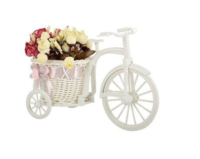 Hand Made Beautiful Bike Vase With Flowers - Zambeel