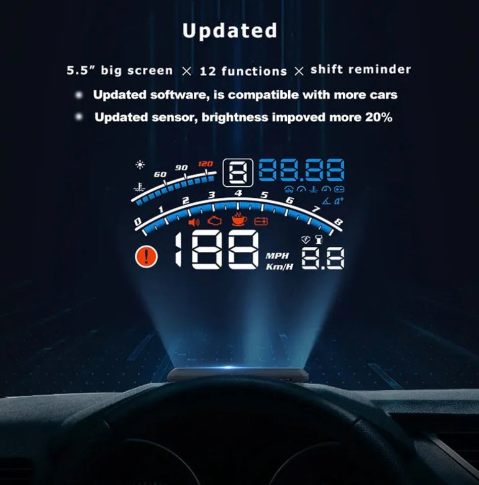 Head Display Speedometer - Zambeel