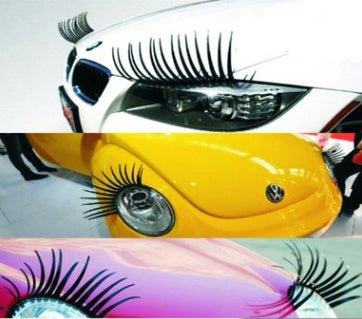 Headlight Eyelash Sticker Car Eyelashes Car False Eyelashes Car Sticker Electric Eye Sticker (2 Pack) - Zambeel