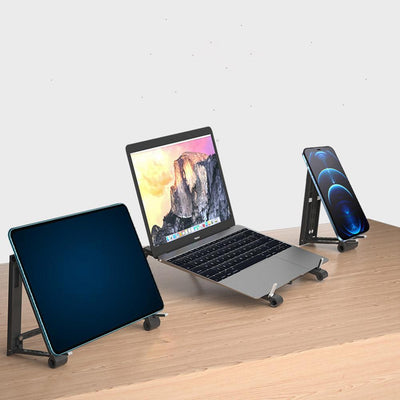 Heightening And Folding Three - in - one Multifunctional Computer Stand - Zambeel