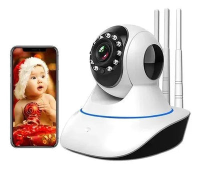 Ip Camera 3 Antennas Wifi Wireless 3 Generation Night Vision - Zambeel