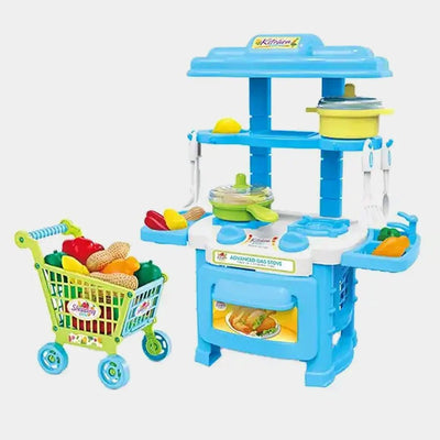 Kitchen Set With Shopping Cart - Zambeel