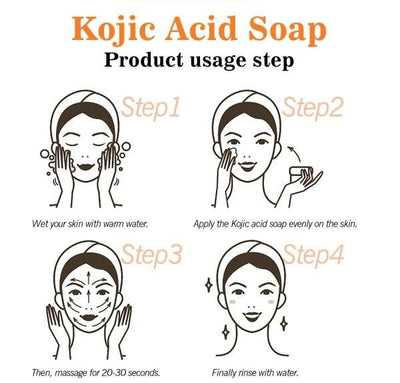 Kojic Acid Soap Skin Cleaning Facial Soap - Zambeel